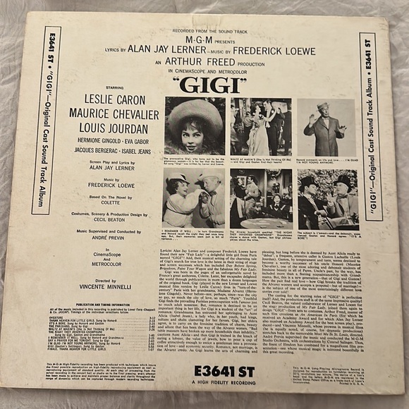 Gigi Musical Soundtrack Vinyl Record - Picture 2 of 12